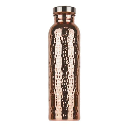800ml Copper Bottle – One-Touch Lid & Anti-Slip Base